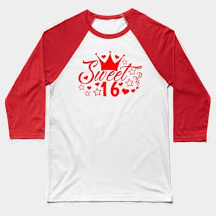 Sweet Sixteen Baseball T-Shirt